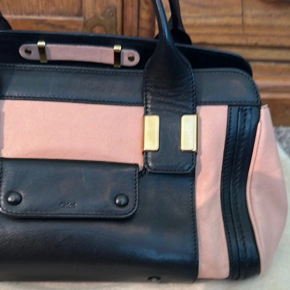 Chloe Two-Tone Two Way Satchel - Picture 7 of 16